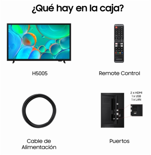 TELEVISOR LED SAMSUNG TU32H5005FKXSP