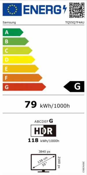 TELEVISOR LED SAMSUNG TQ55Q7F4AUXXC