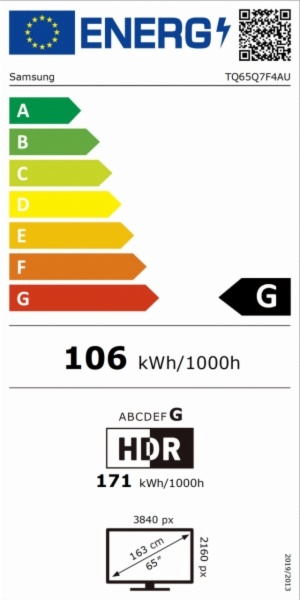 TELEVISOR LED SAMSUNG TQ65Q7F4AUXXC