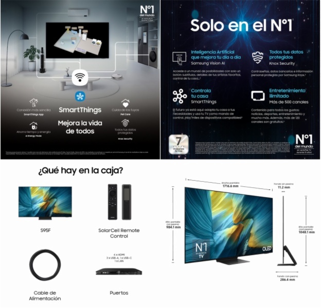 TELEVISOR OLED SAMSUNG TQ77S95FATXXC