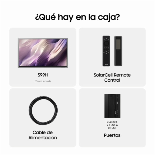 TELEVISOR OLED SAMSUNG TQ65S99HATXXC