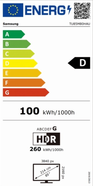 TV MINILED SAMSUNG TU85M80HAUXXC
