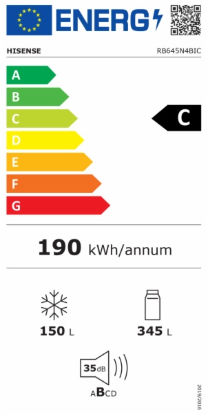 FRIGORIFICO COMBI HISENSE RB645N4BIC