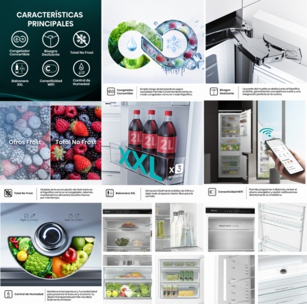 FRIGORIFICO COMBI HISENSE RB3B370SAWD1