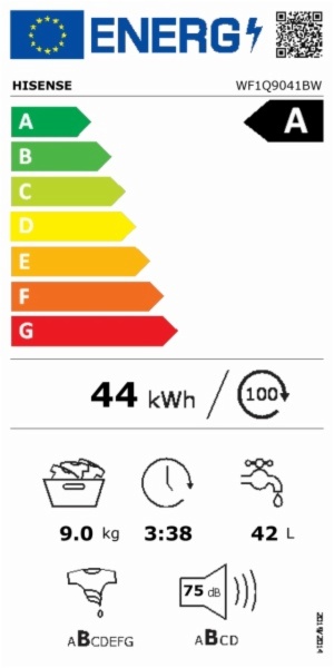 LAVADORA HISENSE WF1Q9041BW