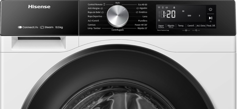 LAVADORA HISENSE WF3S9043BW1