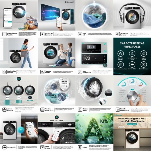 LAVADORA HISENSE WF3S1043BW1