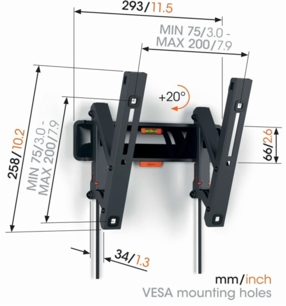 SOPORTE DE PARED VOGELS TVM3213