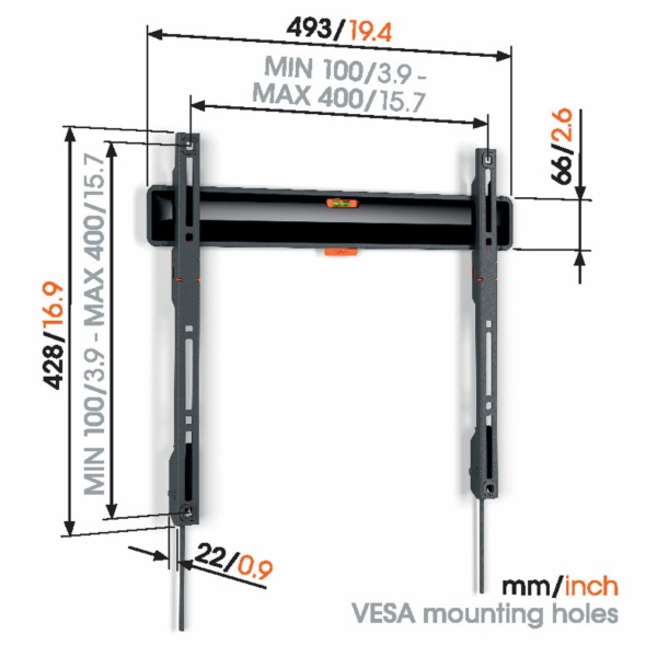 SOPORTE DE PARED VOGELS TVM3403