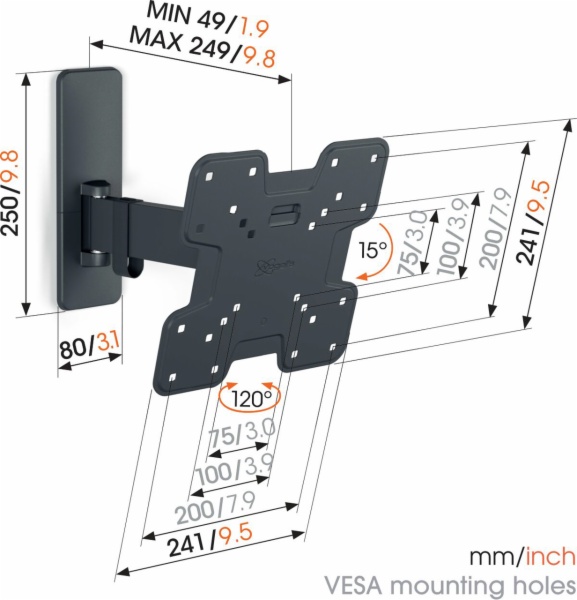 SOPORTE DE PARED VOGELS TVM1223