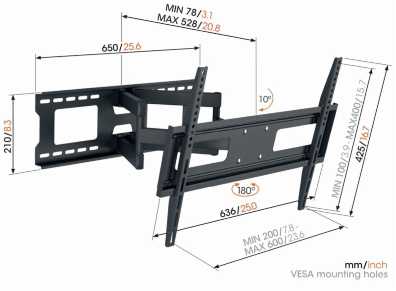 SOPORTE DE PARED VOGELS MA4040C1