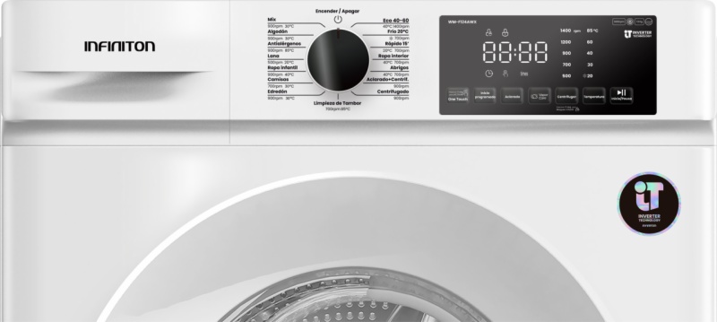 LAVADORA INFINITON WM-F124AWX