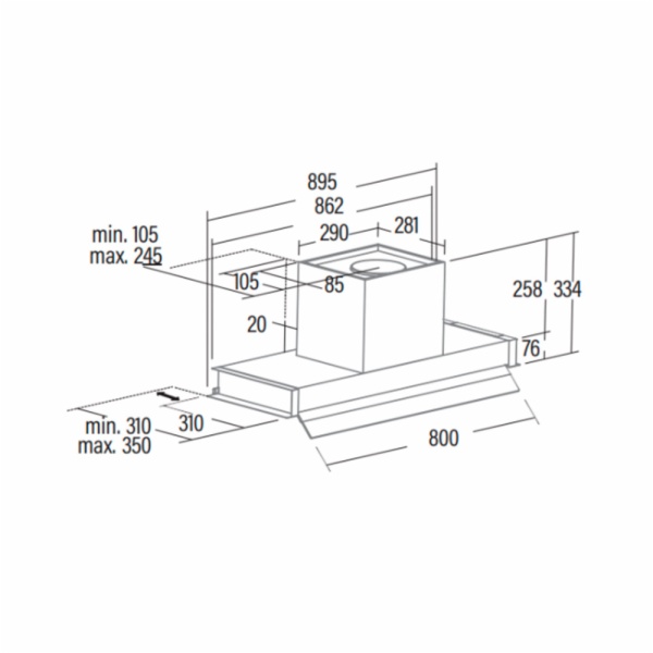 CAMPANA CATA CORONA BK 90 /B