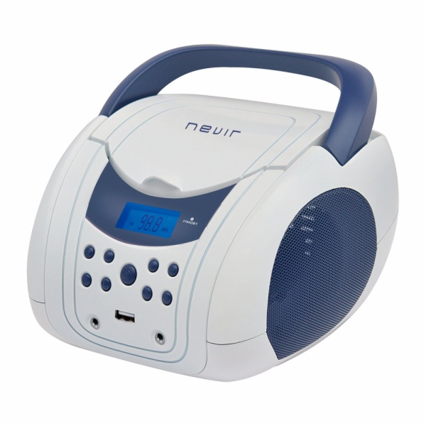 RADIO CD NEVIR NVR-483UB BLANCO/AZU