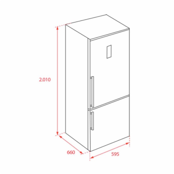 FRIGORIFICO COMBI TEKA RBF 78625 CRISTAL NE