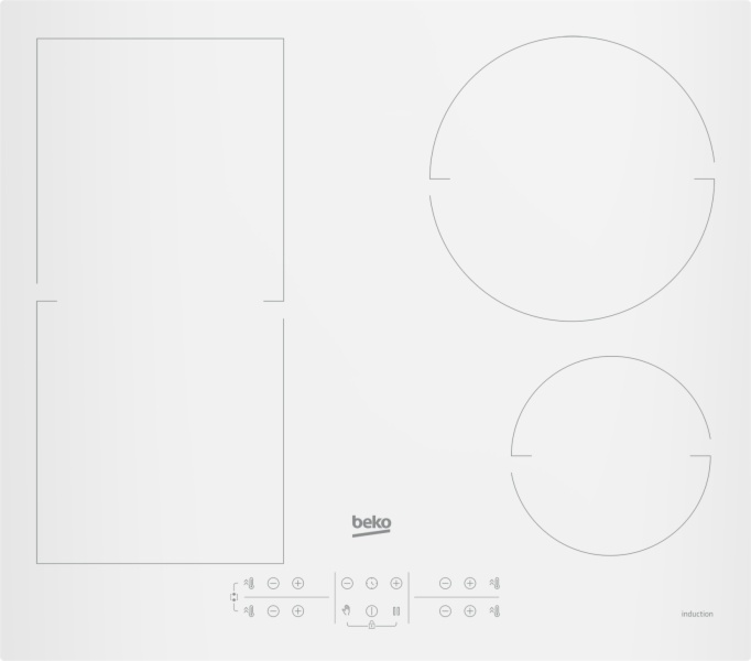 VITROCERAMICA INDUCCION BEKO HII64200FMTW