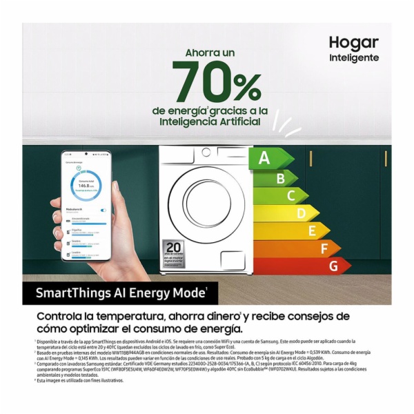 LAVADORA SAMSUNG WW90CGC04DTEEC