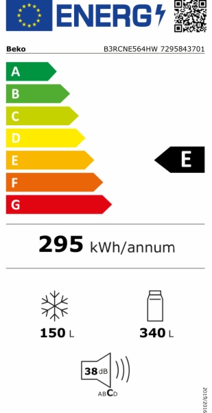 FRIGORIFICO COMBI BEKO B3RCNE564HW