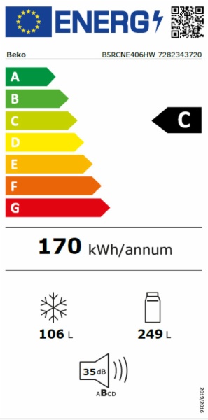 FRIGORIFICO COMBI BEKO B5RCNE406HW