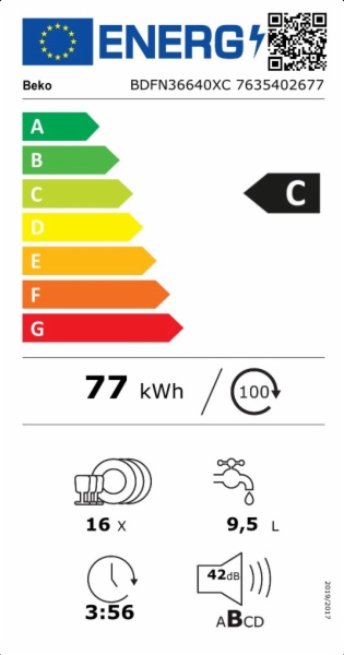 LAVAVAJILLAS BEKO G.B. BDFN36640XC