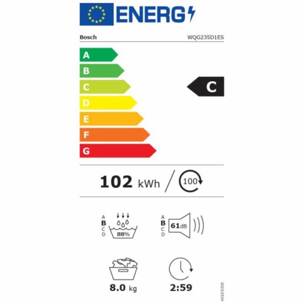 SECADORA CONDENSACION BOSCH WQG235D1ES