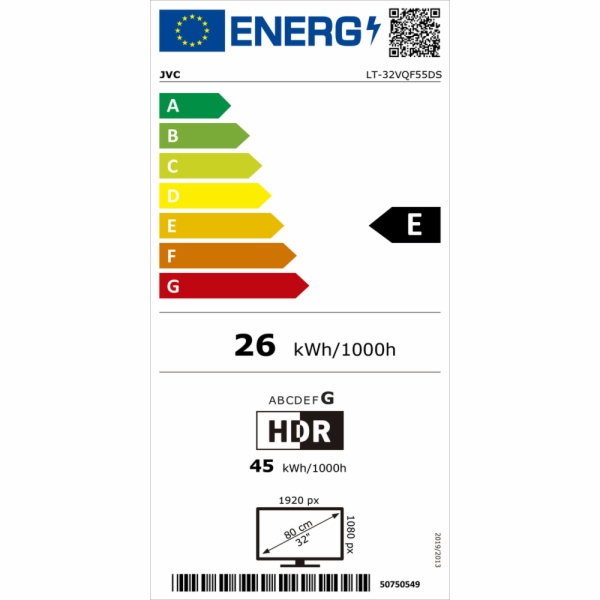 TELEVISOR LED JVC LT-32VQF55DS