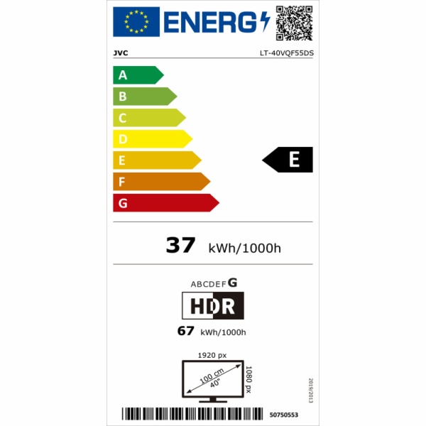 TELEVISOR LED JVC LT-40VQF55DS