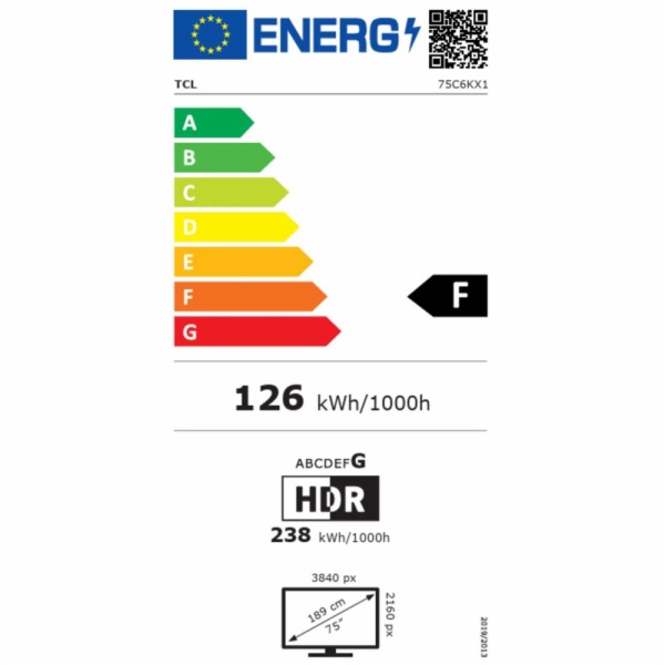 TELEVISOR LED TCL 75C6K
