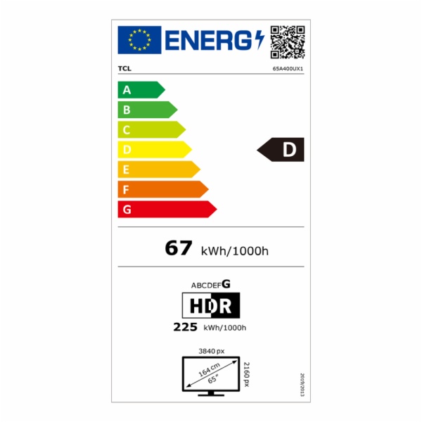 TV MINILED TCL 65A400U