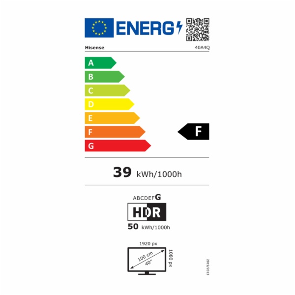 TELEVISOR LED HISENSE 40A4Q