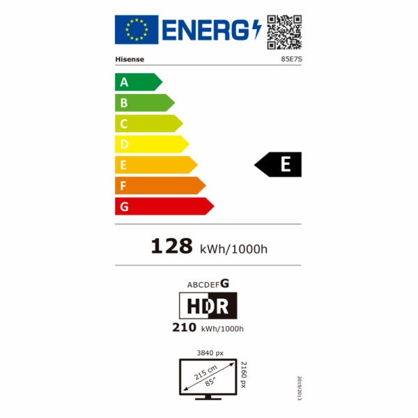 TV QLED HISENSE 85E7S