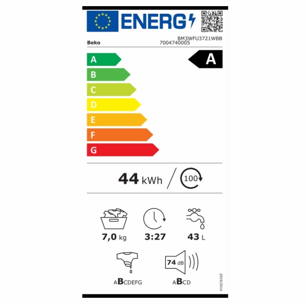 LAVADORA BEKO BM3WFU3721WB