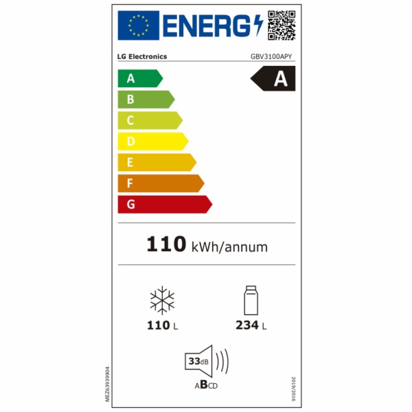 FRIGORIFICO COMBI LG GBV3100APY