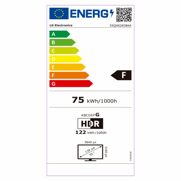 TELEVISOR LED LG 55QNED83B6A