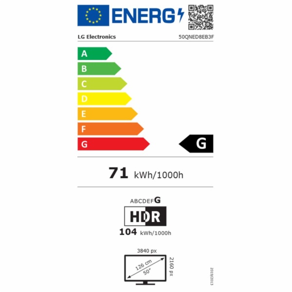 TV MINILED LG 50QNED8EB3F