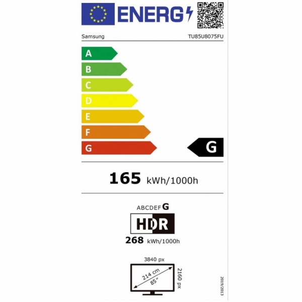 TELEVISOR LED SAMSUNG TU85U8075HUXXC