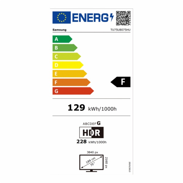 TELEVISOR LED SAMSUNG TU75U8075HUXXC