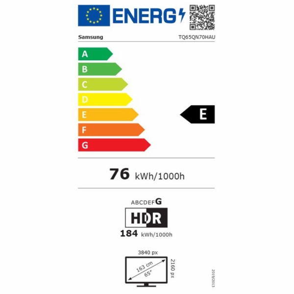 TV MINILED SAMSUNG TQ65QN70HAUXXC