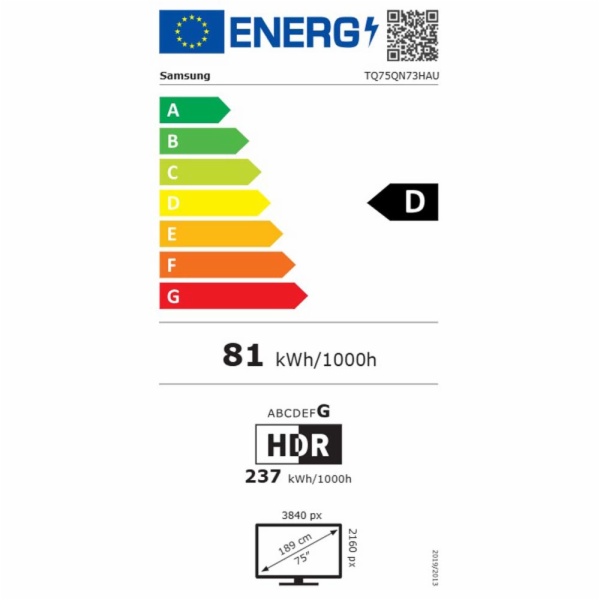 TV MINILED SAMSUNG TQ75QN73HAUXXC