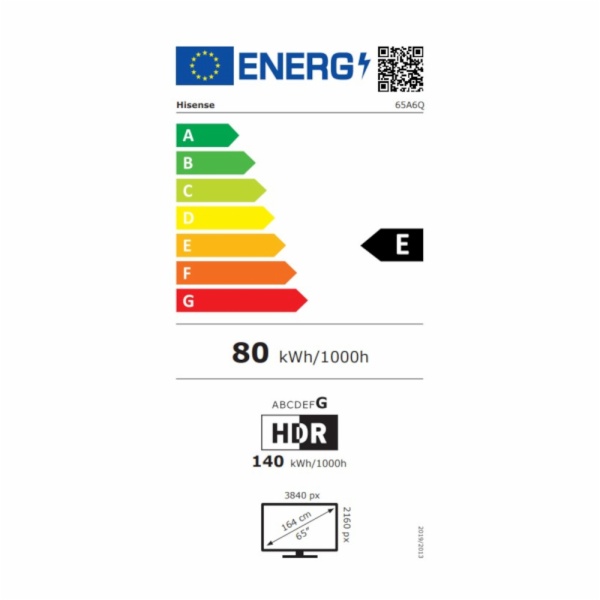 TELEVISOR LED HISENSE 65A6Q