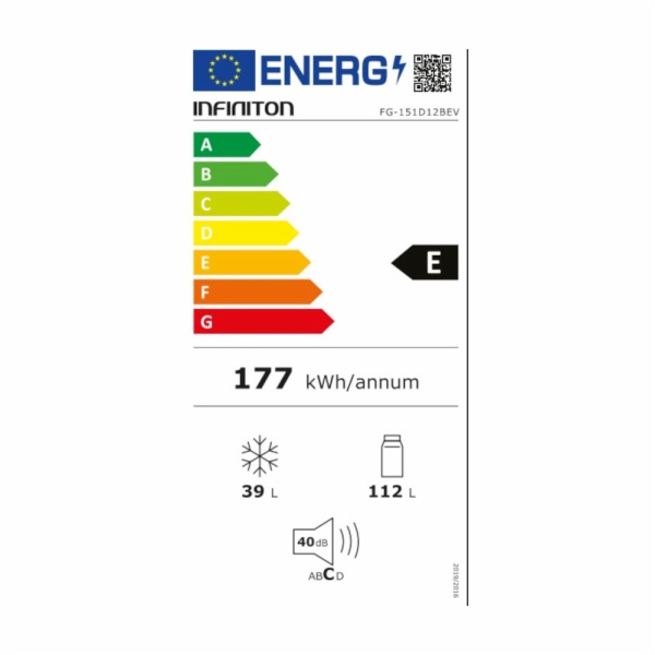 FRIGORIFICO INFINITON FG-151D12BEV