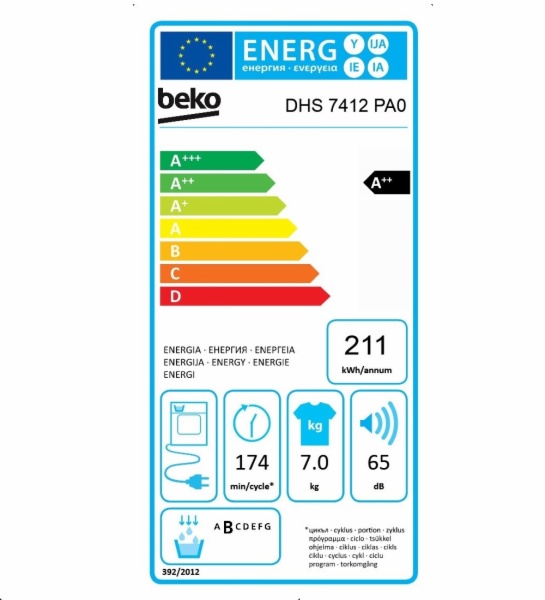 SECADORA CONDENSACION BEKO BM3T30230W