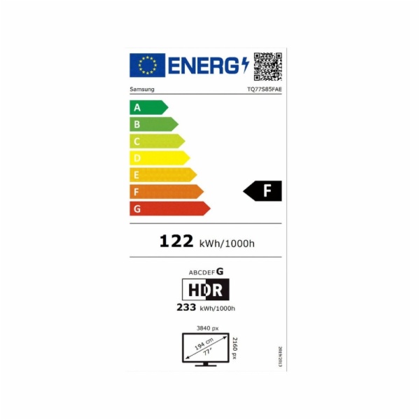 TELEVISOR OLED SAMSUNG TQ77S85FAEXXC