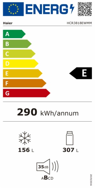 COMBI AMERICANO NO FROST  HAIER HCR3818EWMM