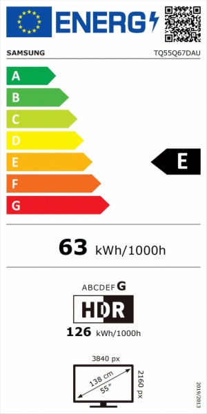 TELEVISOR LED SAMSUNG TQ55Q67DAUXXC