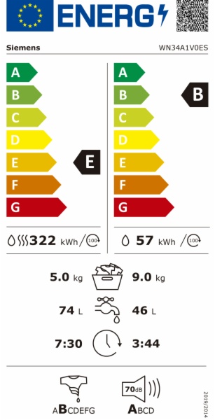 LAVADORA SECADORA SIEMENS WN34A1V0ES