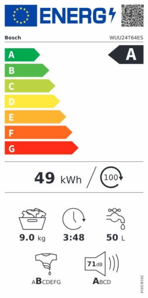 LAVADORA BOSCH WUU24T64ES