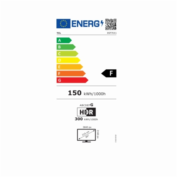 TELEVISOR LED TCL 85P7K
