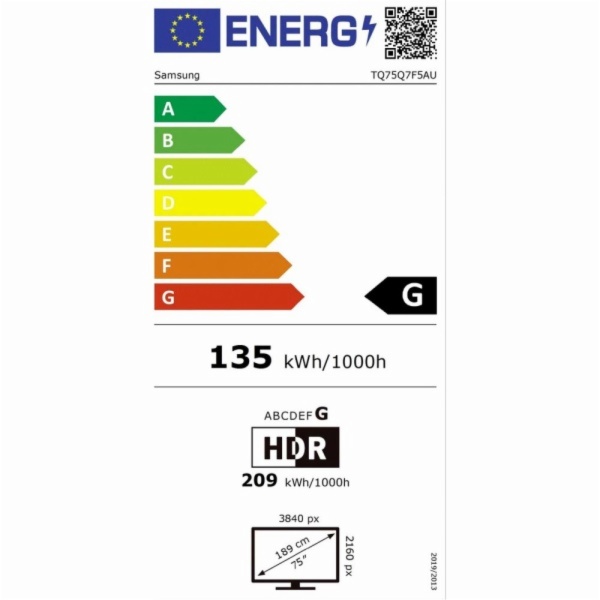 TV QLED SAMSUNG TQ75Q7F5AUXXC