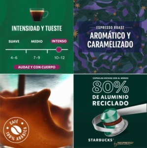 CAPSULAS CAFE STARBUCKS ESPRESSO ROAST